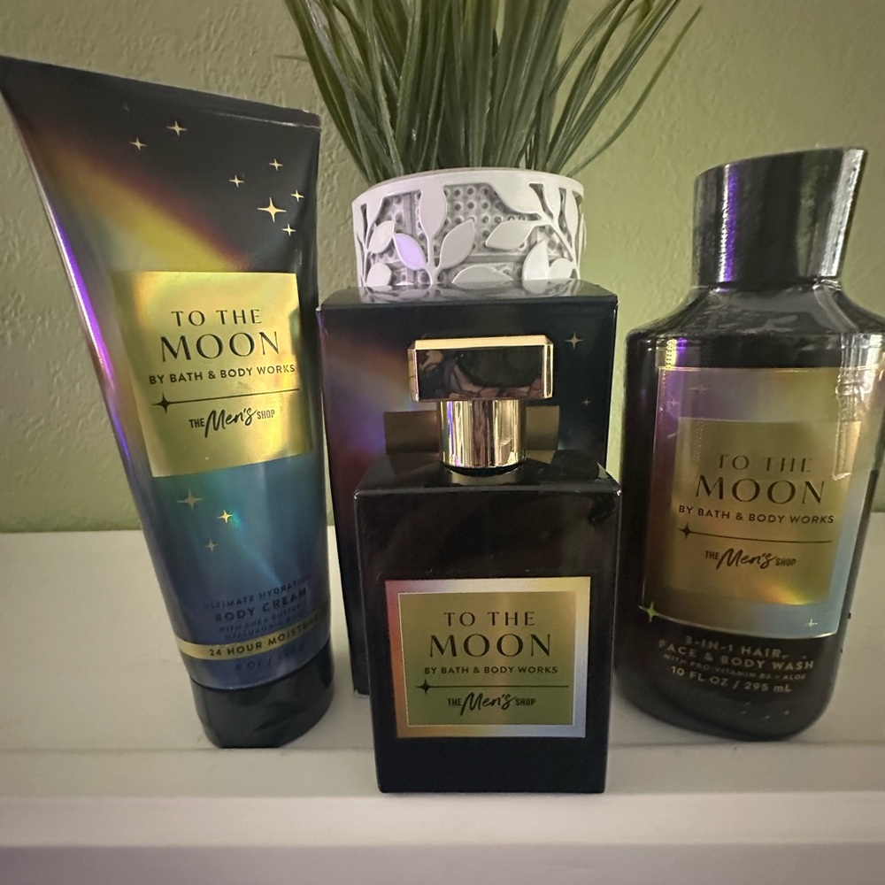Bath & Body Works To The Moon Men's Body Care Set - Black & Gold